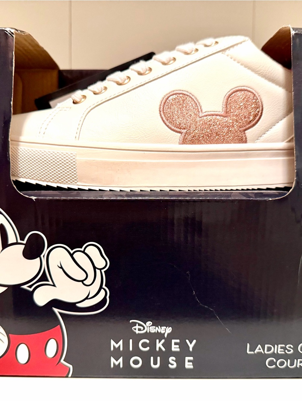 💕 Disney Mickey Mouse Rose Gold Sneakers ✨